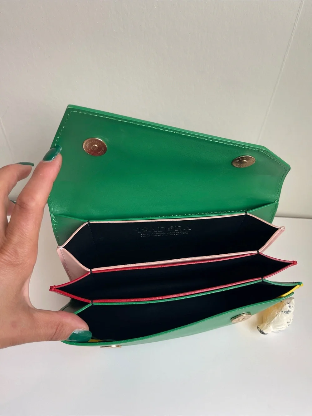 ISADORA Italian Genuine Leather 3D Clutch Crossbody